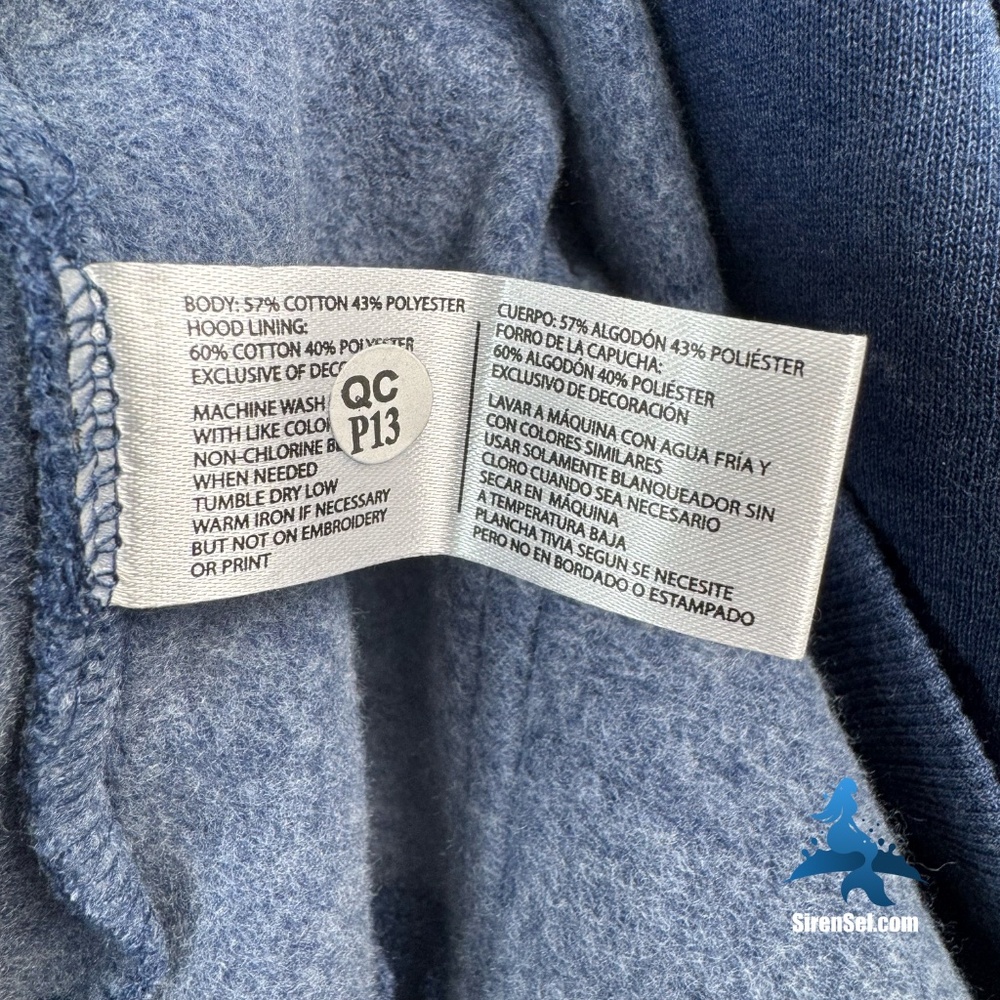 1236 U.S. Polo Assn. Full-Zip Hoodie – Size L – Heather Blue - Picture 14 of 15